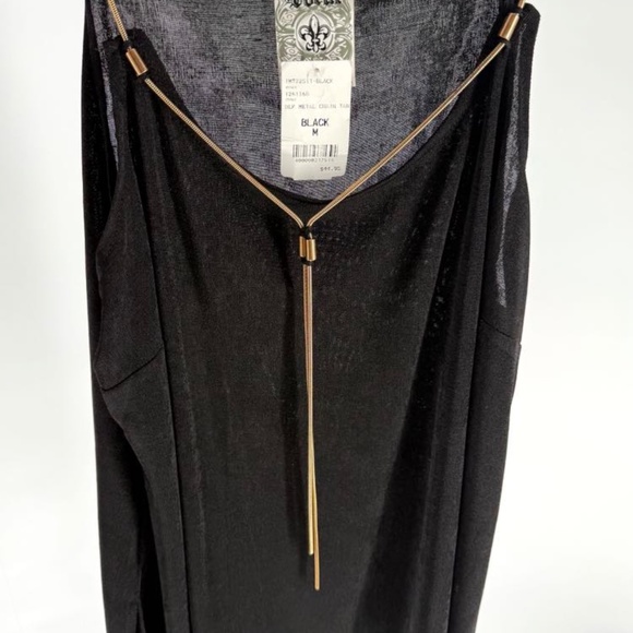 NWT Vocal Black Metal Chain Tank - Picture 7 of 11